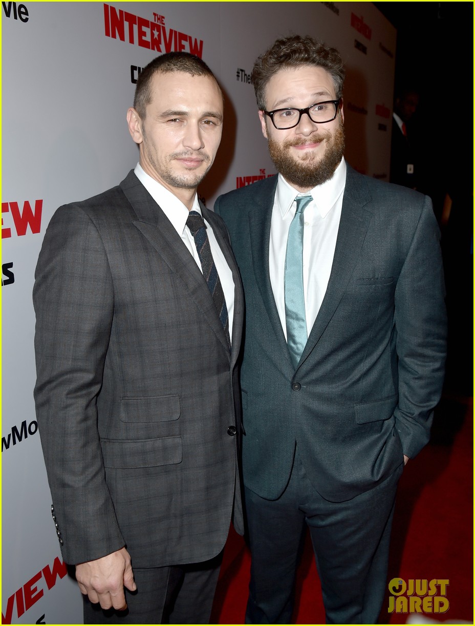James Franco & Seth Rogen Suit Up for 'The Interview' Premiere Photo