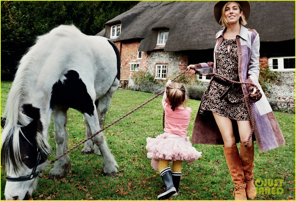 Sienna Miller Poses with Her Daughter for 'Vogue' Cover Shoot Photo