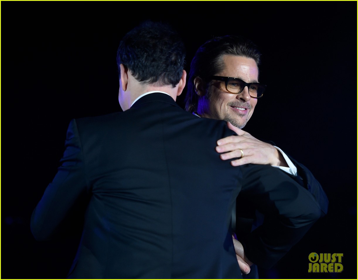 Brad Pitt Introduces Rihanna's Performance at Inaugural Diamond Ball