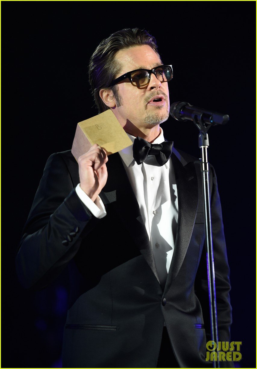 Brad Pitt Introduces Rihanna's Performance at Inaugural Diamond Ball