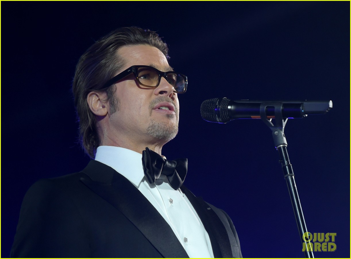 Brad Pitt Introduces Rihanna's Performance at Inaugural Diamond Ball