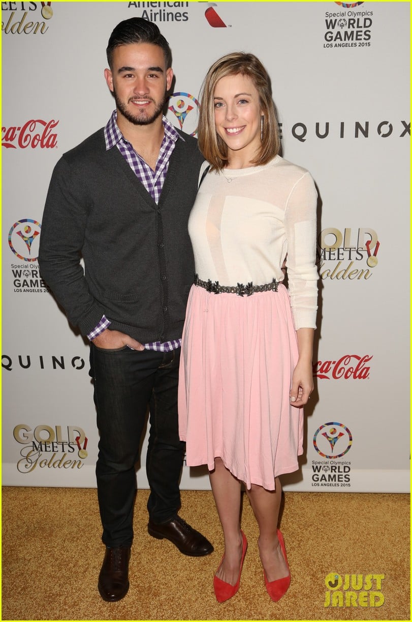 Gina Rodriguez & Justin Baldoni Meet Gracie Gold At 'Gold Meets Golden