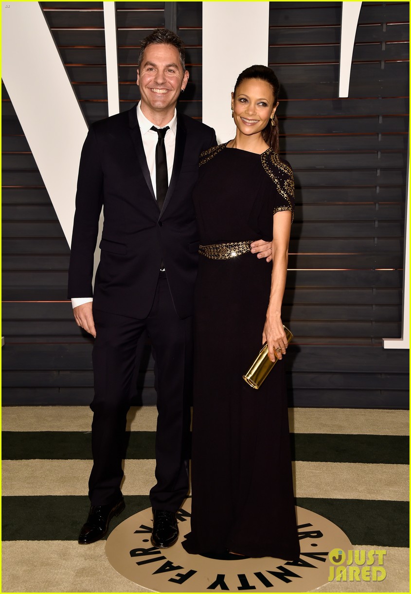 Paula Patton & Thandie Newton Are Women in Black at Vanity Fair Oscar