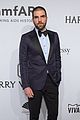 zachary quinto boyfriend miles mcmillan help honor rosario dawson at amfar 09