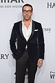 zachary quinto boyfriend miles mcmillan help honor rosario dawson at amfar 10
