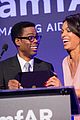 zachary quinto boyfriend miles mcmillan help honor rosario dawson at amfar 36