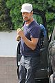 josh duhamel heads to work for the weekend 01