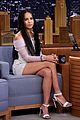 zoe kravitz plays giant beer pong with jimmy fallon 01