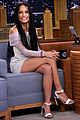 zoe kravitz plays giant beer pong with jimmy fallon 03