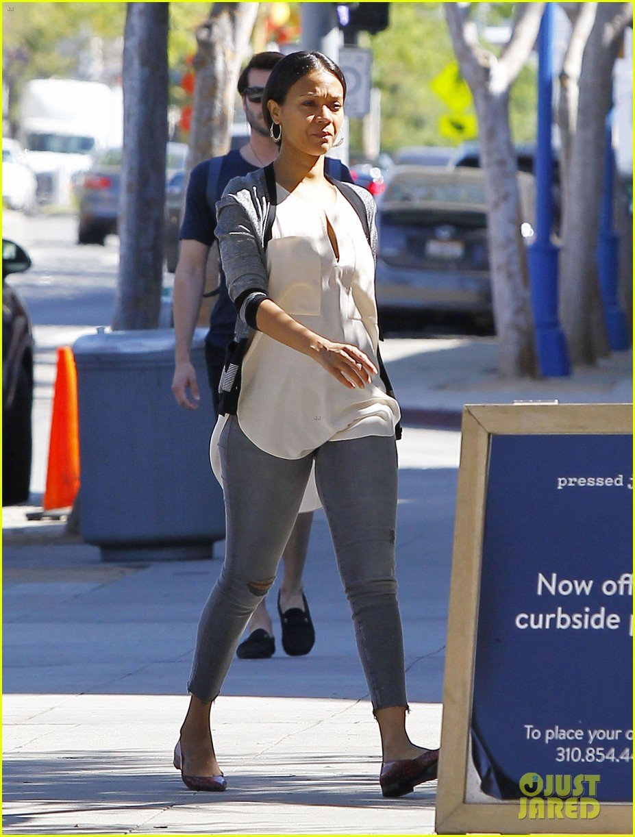 Zoe Saldana Shares Super Cute Photo of Twins Bowie & Cy: Photo 3334142
