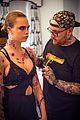 cara delevingne gives bts look at met gala tattoos 02