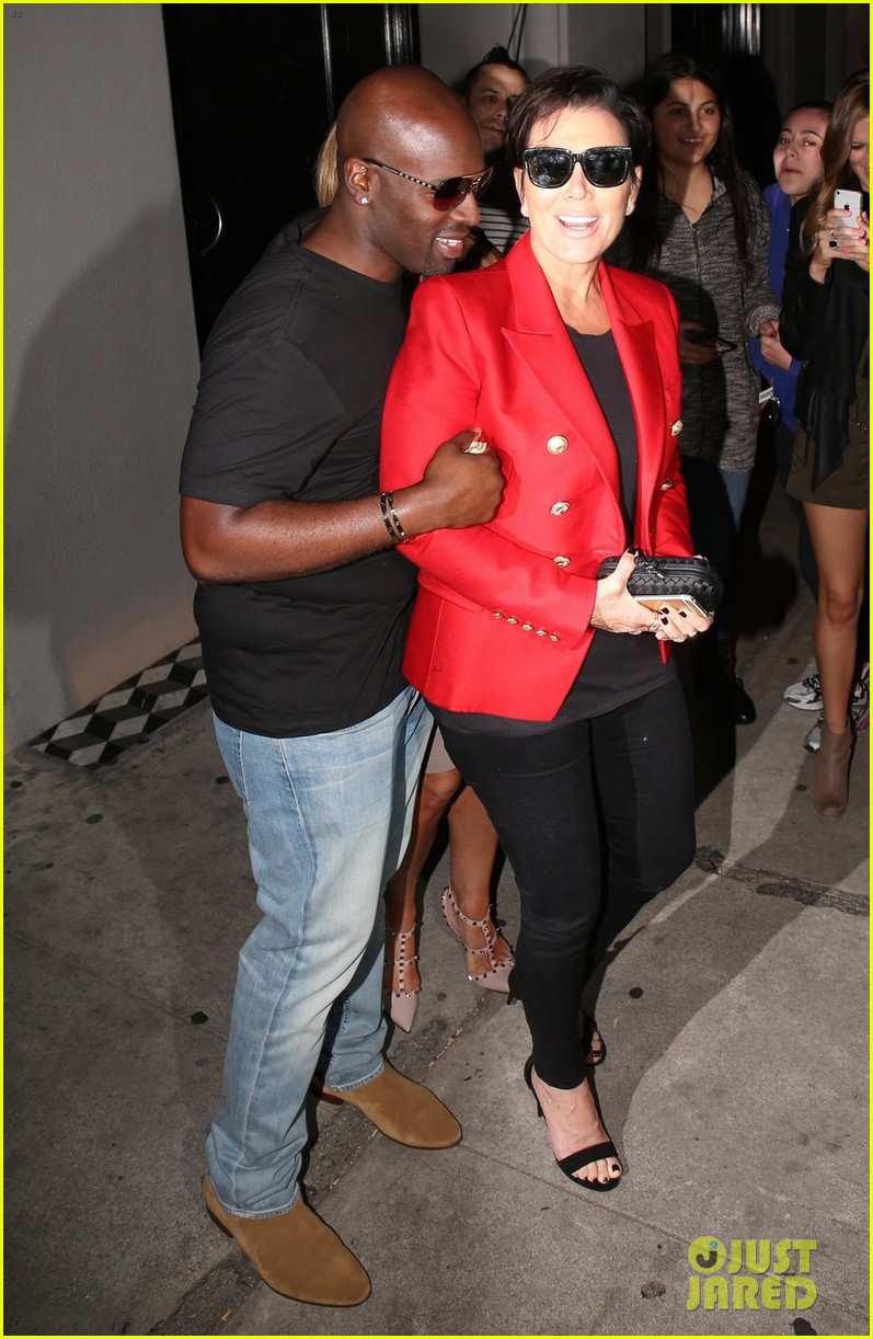 Kris Jenner & Corey Gamble Walk ArminArm for Dinner Date Photo