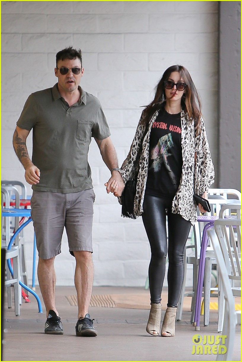 Megan Fox & Brian Austin Green Hold Hands During Rare Outing Photo