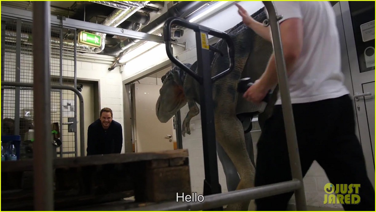 Chris Pratt Gets Pranked by Guys in Dinosaur Suits! (Video) Photo