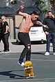 justin bieber shirtless skateboarding 14