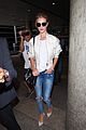 rosie huntington whiteley arrives LAX after paris fashion week 08