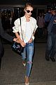 rosie huntington whiteley arrives LAX after paris fashion week 14