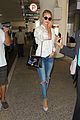 rosie huntington whiteley arrives LAX after paris fashion week 17