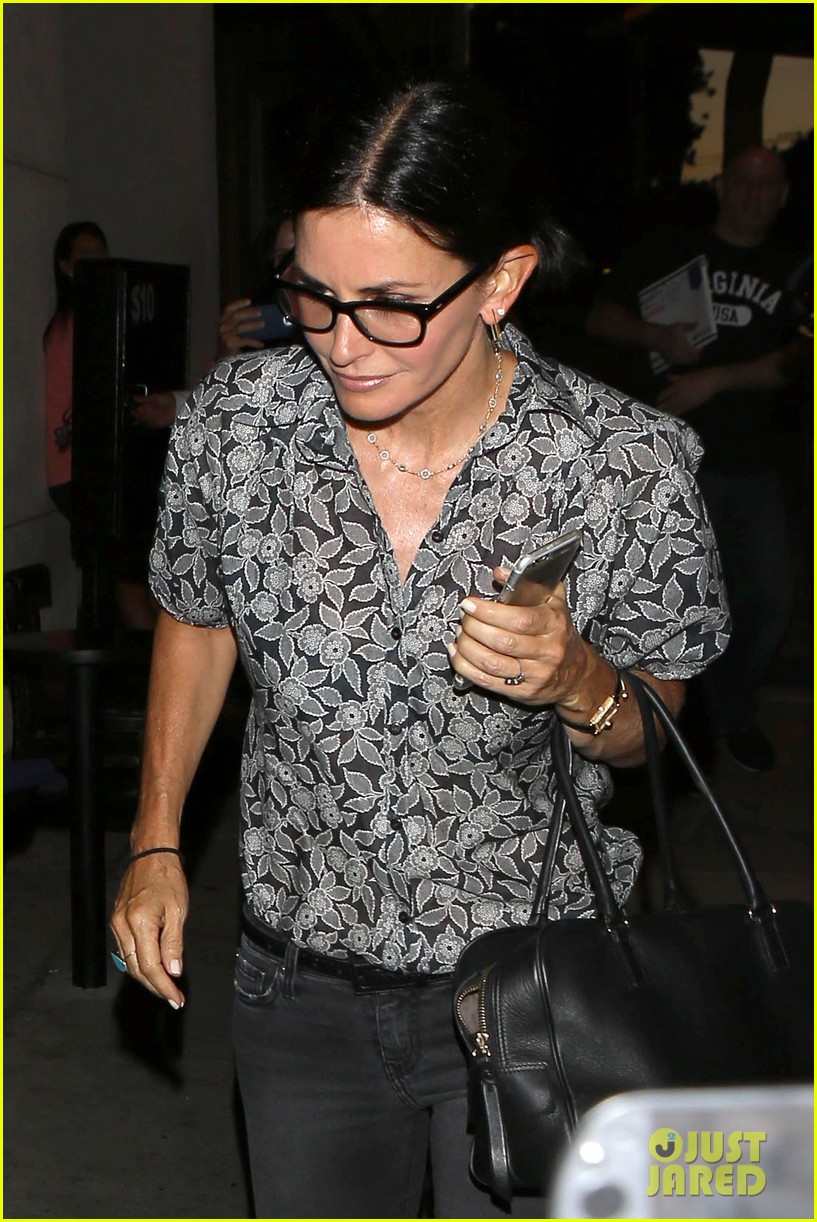 Courteney Cox Went to the Snow Patrol Concert with 'Bells On' Photo