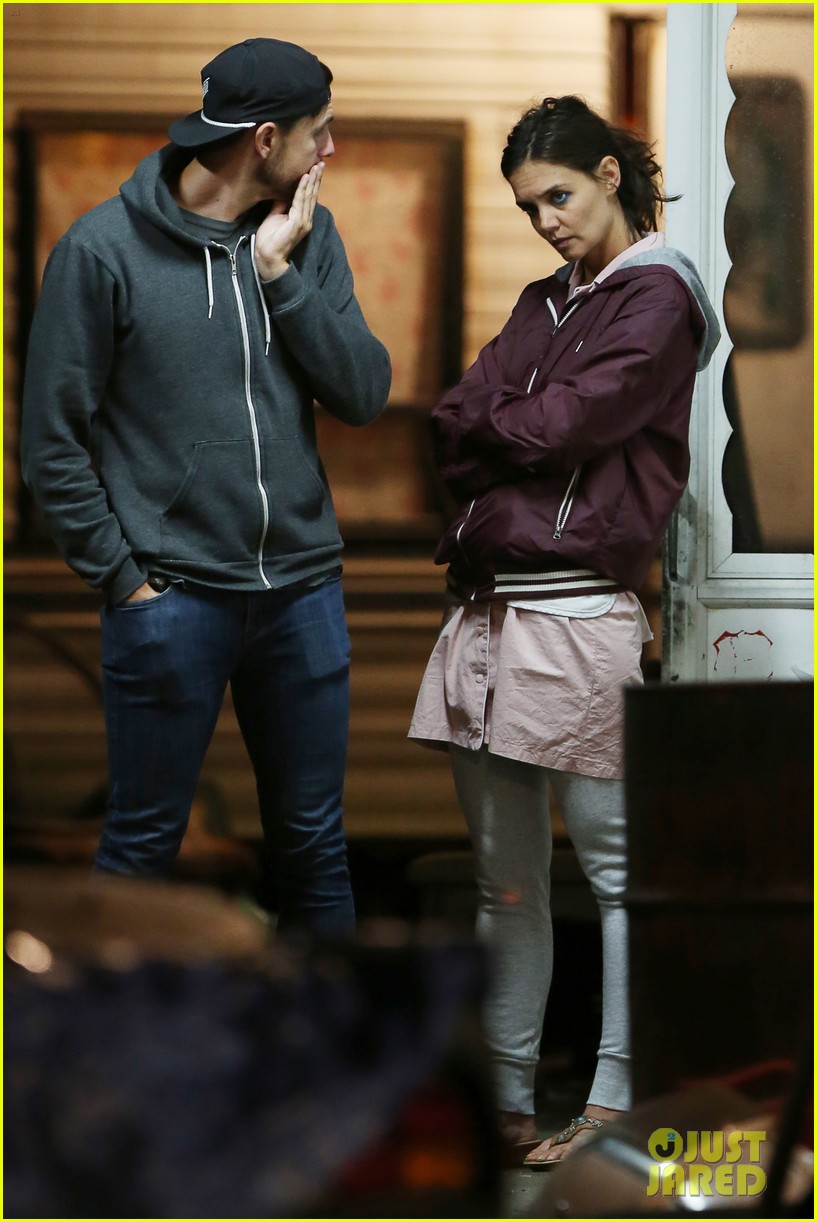 Katie Holmes Pulls Out a Gun While Filming an Intense Scene: Photo