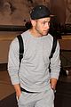 nick jonas sweatpants for flight out lax 07