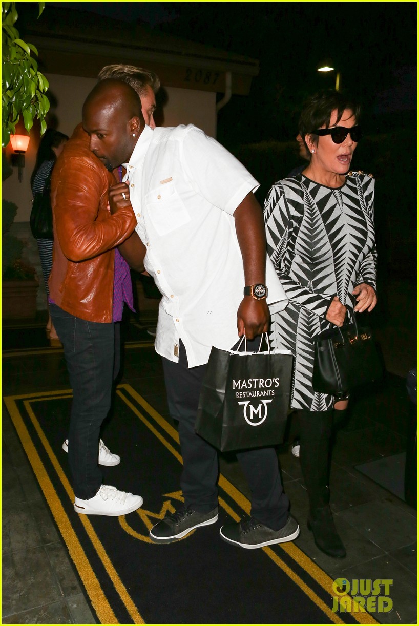 Kris Jenner Dines With Boyfriend Corey Gamble After Reuniting With