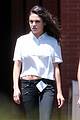 mila kunis shows off post baby body in a crop top 02