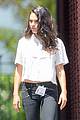mila kunis shows off post baby body in a crop top 10