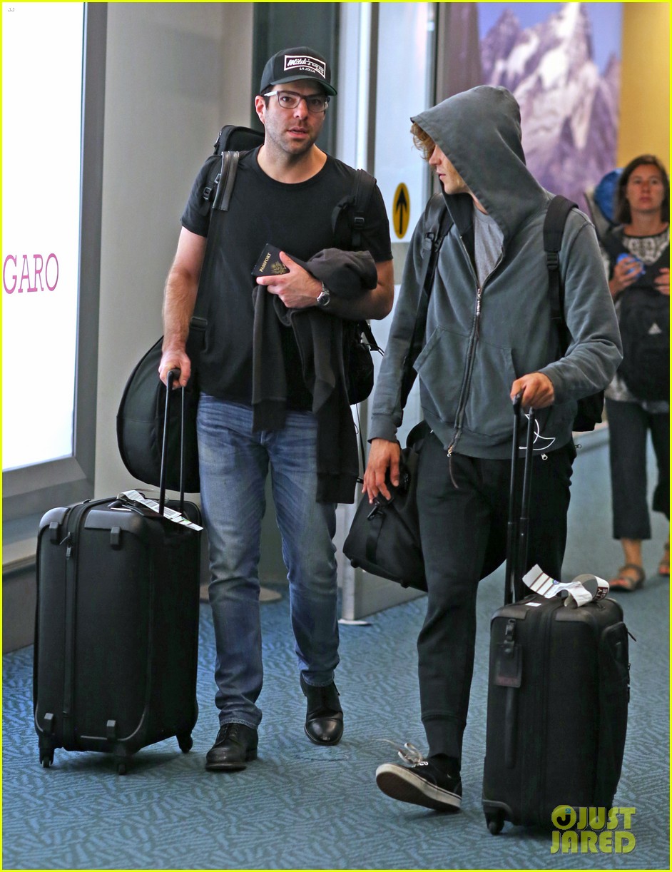 Zachary Quinto & Boyfriend Miles McMillan Celebrate Madonna's Birthday