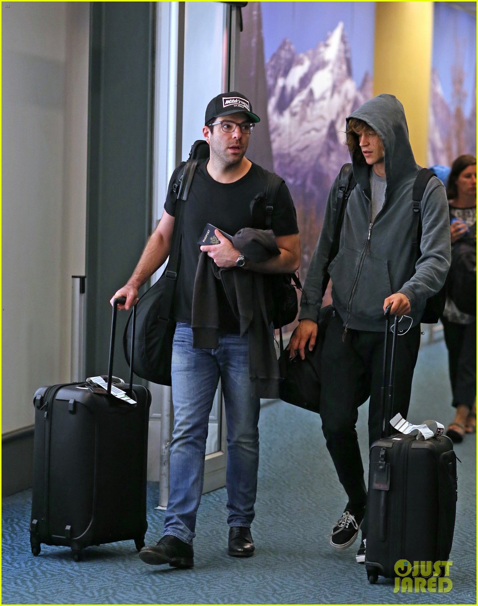 Zachary Quinto & Boyfriend Miles McMillan Celebrate Madonna’s Birthday