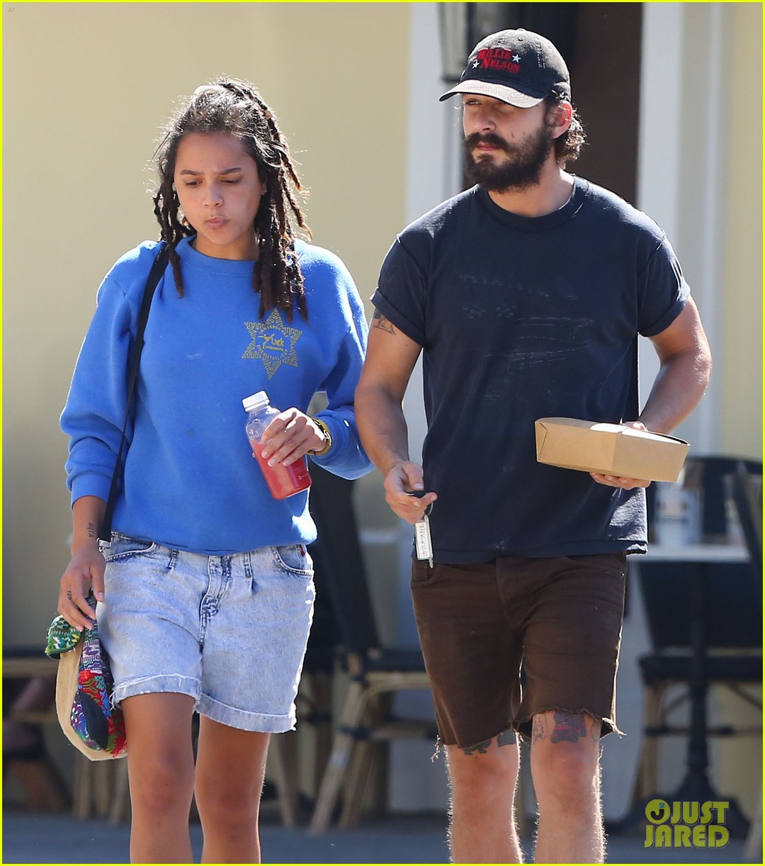 Photo: shia labeouf dines with mystery female after mia goth video