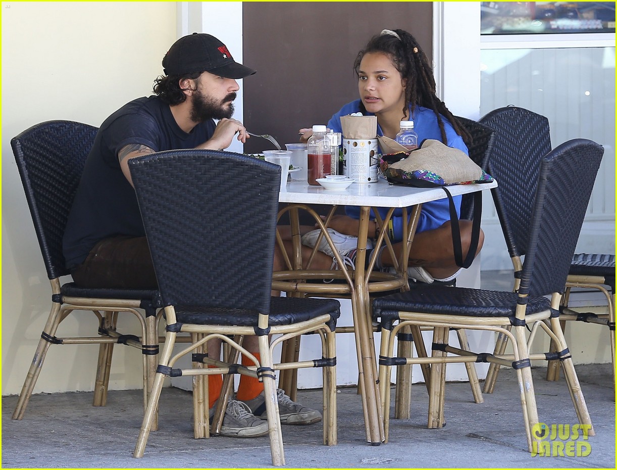 Photo: shia labeouf dines with mystery female after mia goth video