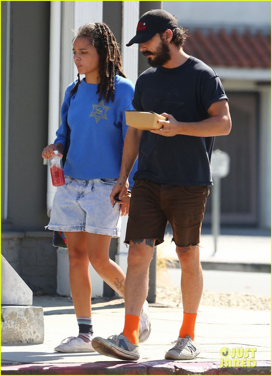 Photo: shia labeouf dines with mystery female after mia goth video