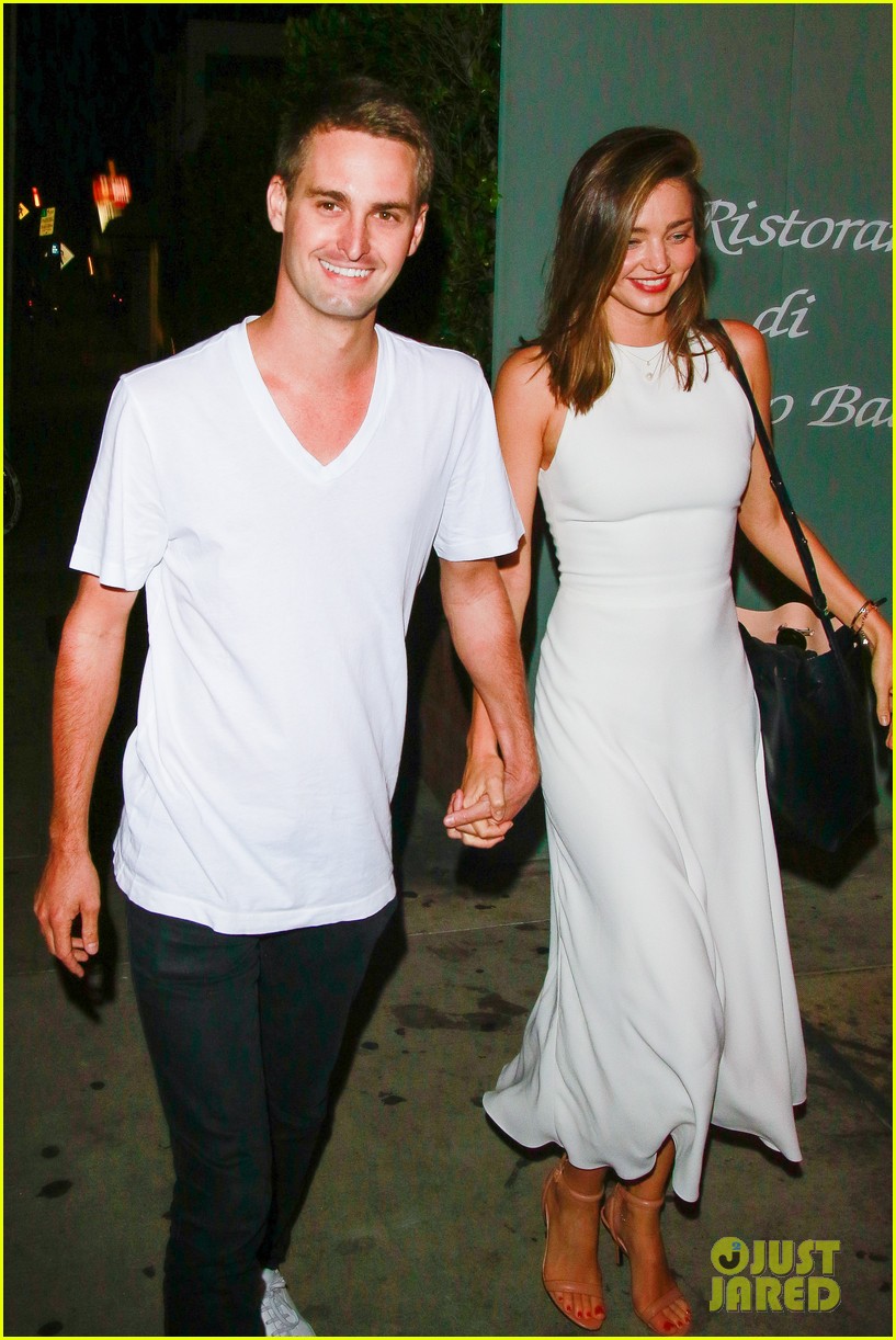 Miranda Kerr & Snapchat's Evan Spiegel Look So Happy Together on Their Date Night! Photo
