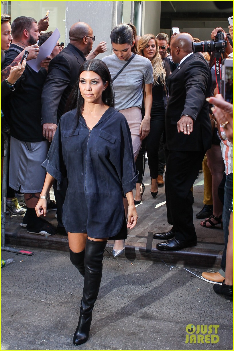 Kim Kardashian & North Support Kanye West at 'Yeezy' Show Photo