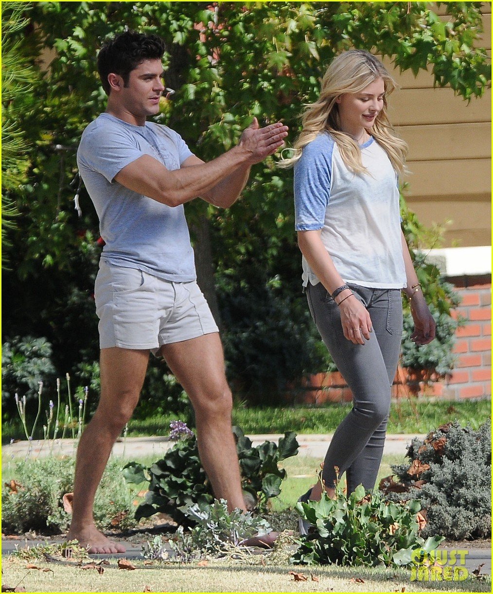 Zac Efron goes for a barefoot run while wearing a pair of short shorts on t...