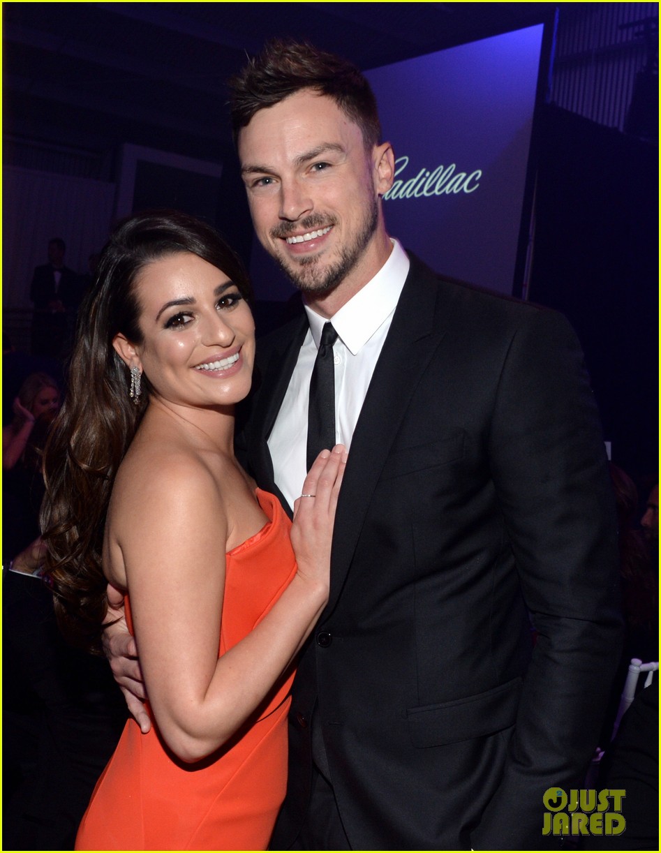 Lea Michele & Boyfriend Matthew Paetz Couple Up at amfAR Inspiration(01)