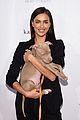 irina shayk sutton foster cuddle puppies at aspca event 02