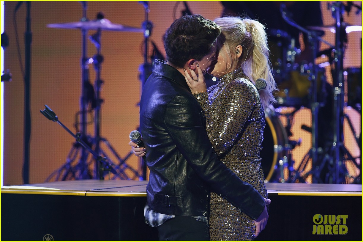 Charlie Puth on Meghan Trainor AMAs Kiss 'We're Just Friends!' Photo