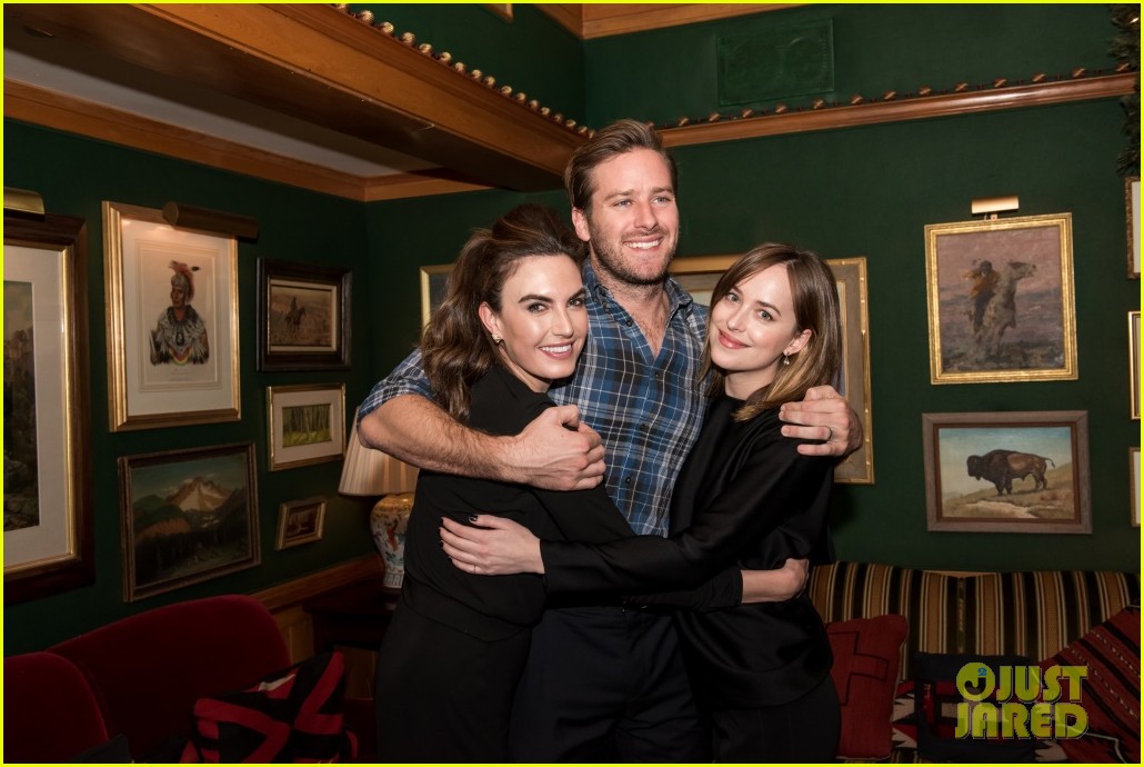 Dakota Johnson & Armie Hammer Party With Audi in Aspen Photo 3535298