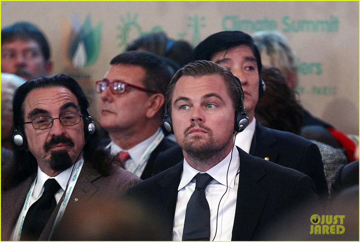 Leonardo DiCaprio & His Dad Attend Climate Change Summit: Photo 3523266