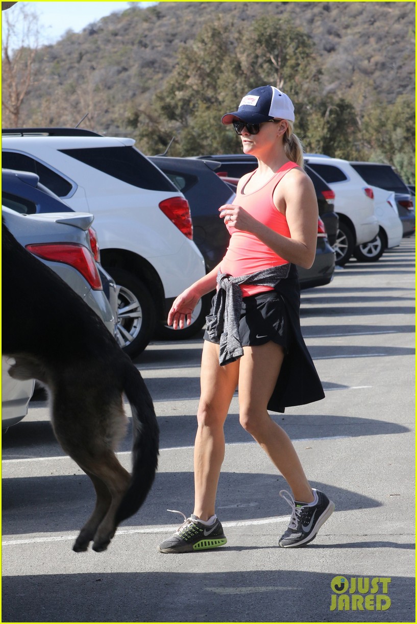 Photo: reese witherspoon goes for a walk with her dogs 11 | Photo