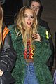 rita ora looks glam in green in london 01