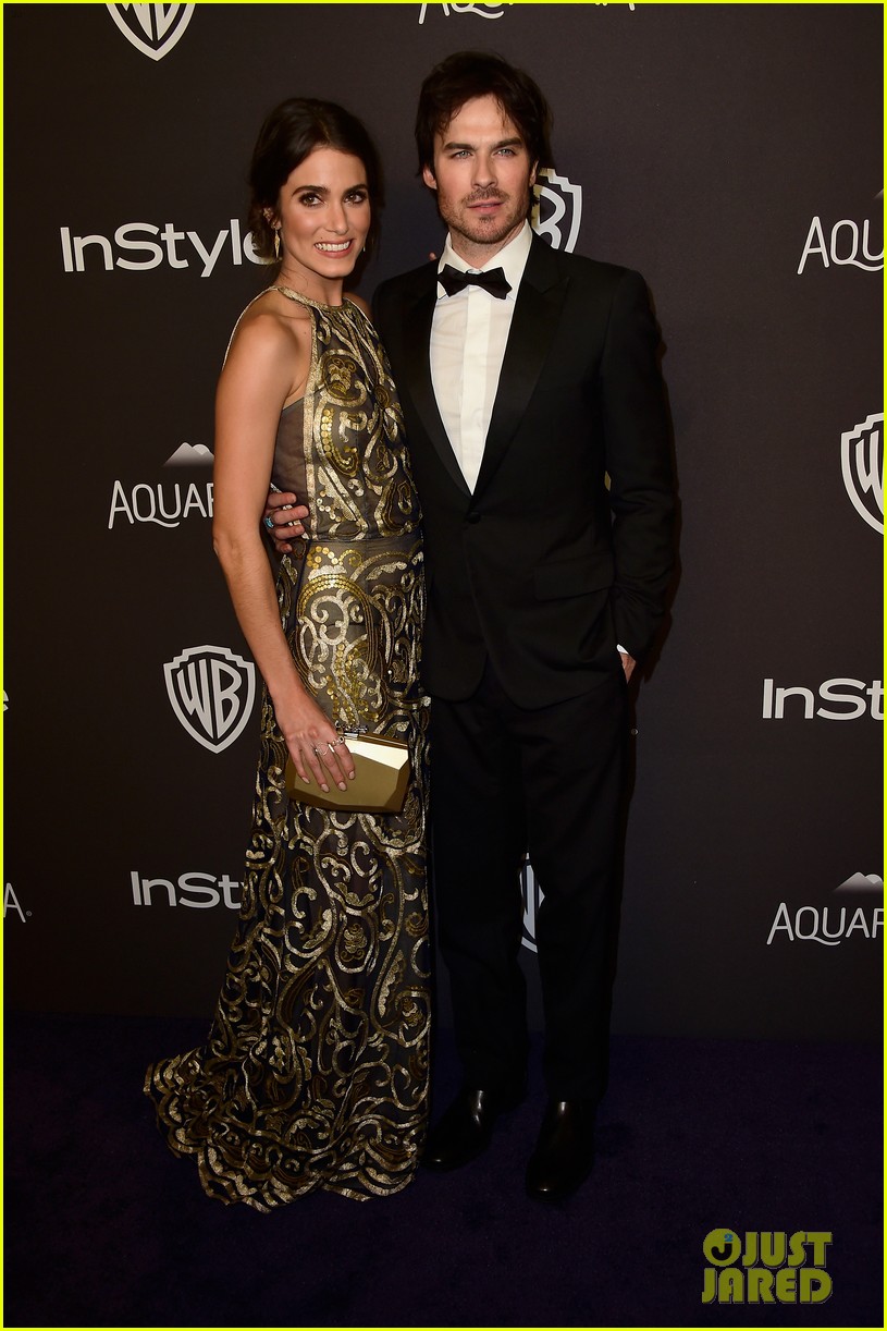 Ian Somerhalder & Nikki Reed Couple Up at InStyle's Golden Globes 2016