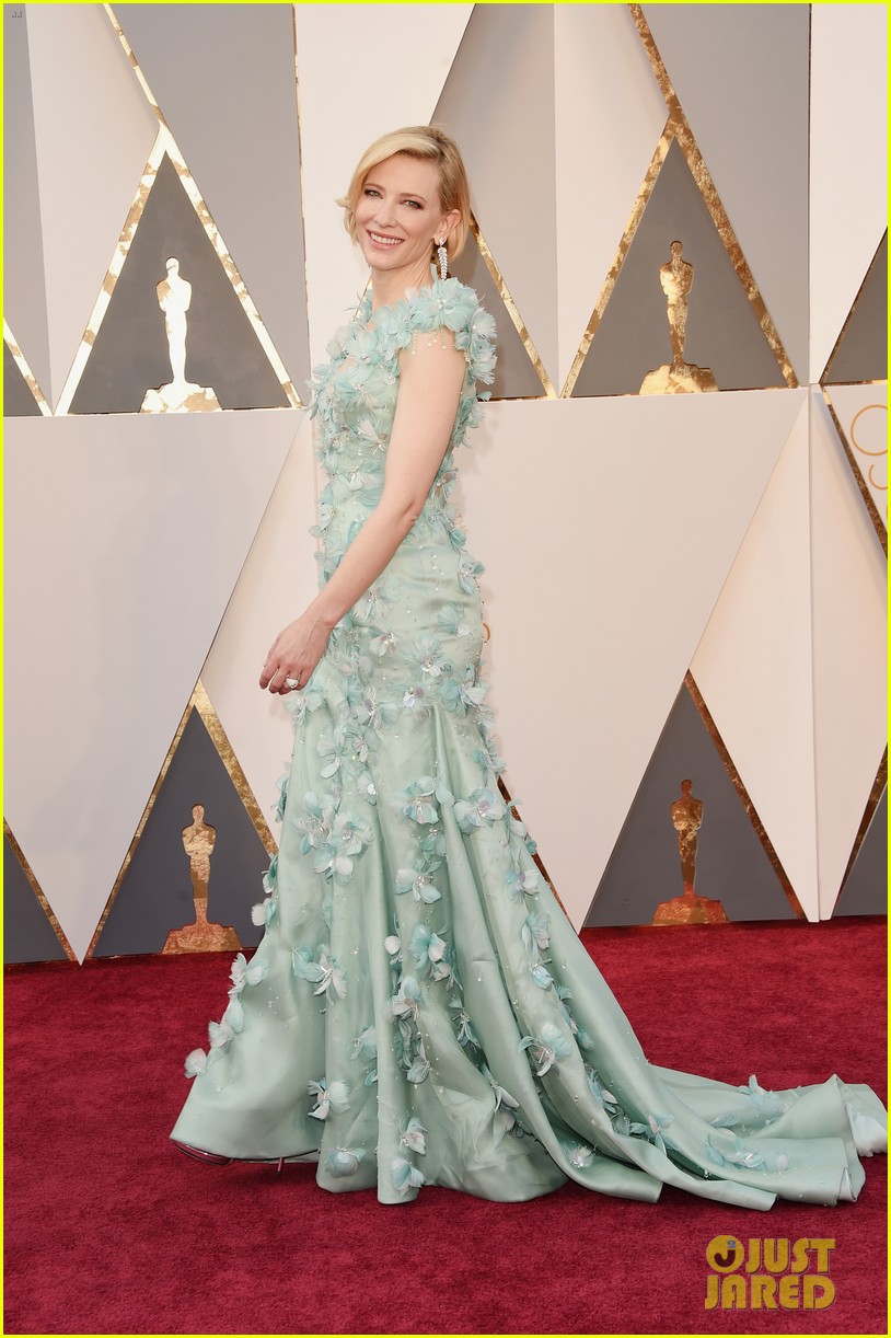 Cate Blanchett Stuns in Feathered Gown at Oscars 2016 Photo 3591940