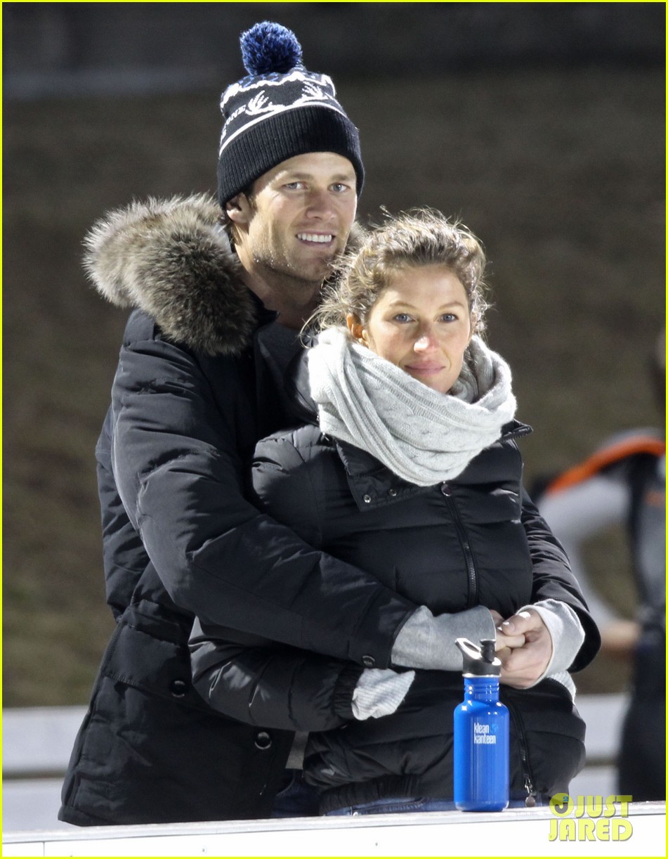Gisele Bundchen & Tom Brady Look Picture Perfect at Benjamin's Hockey