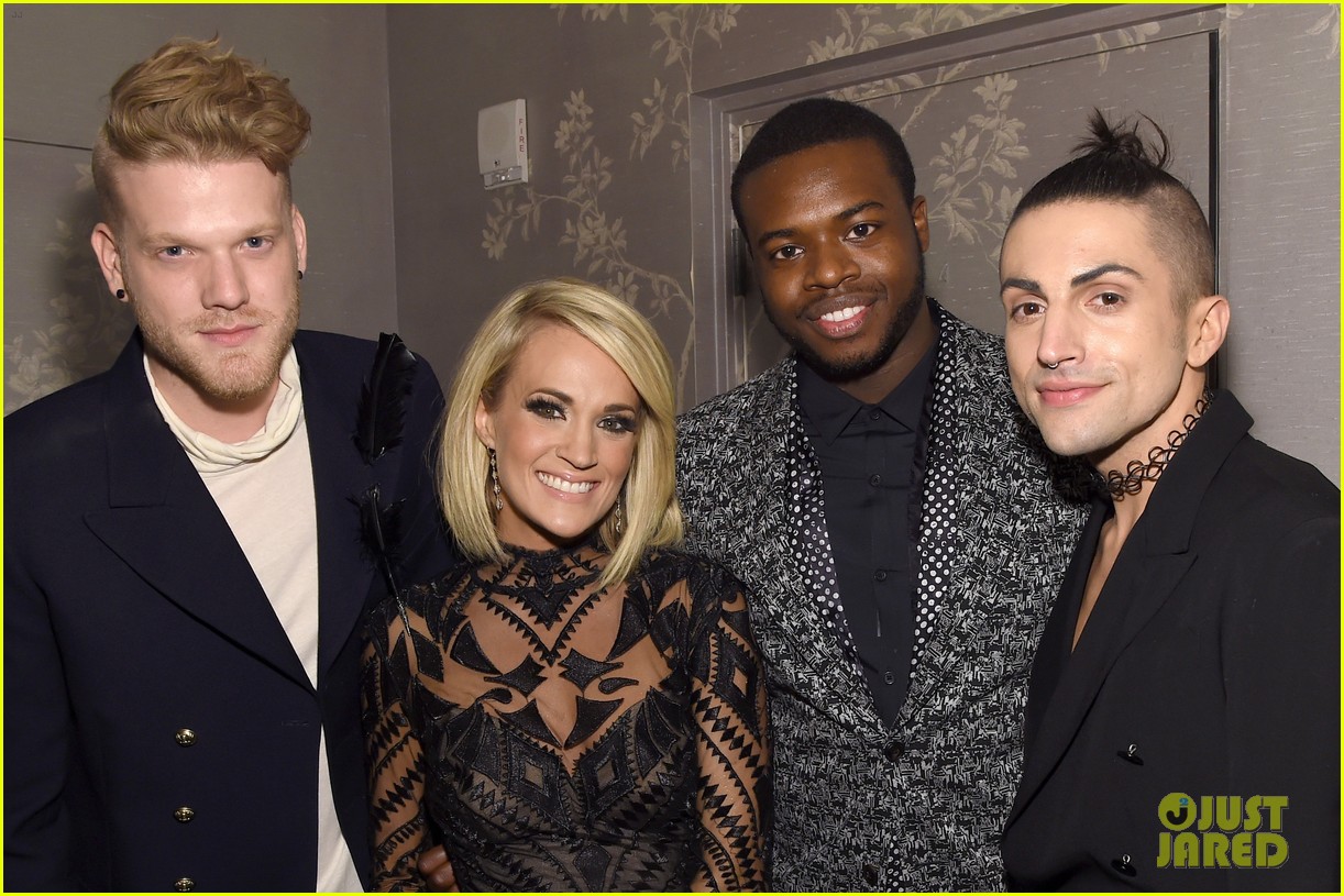 Carrie Underwood Meets Up with Rachel Platten at Grammys 2016 After