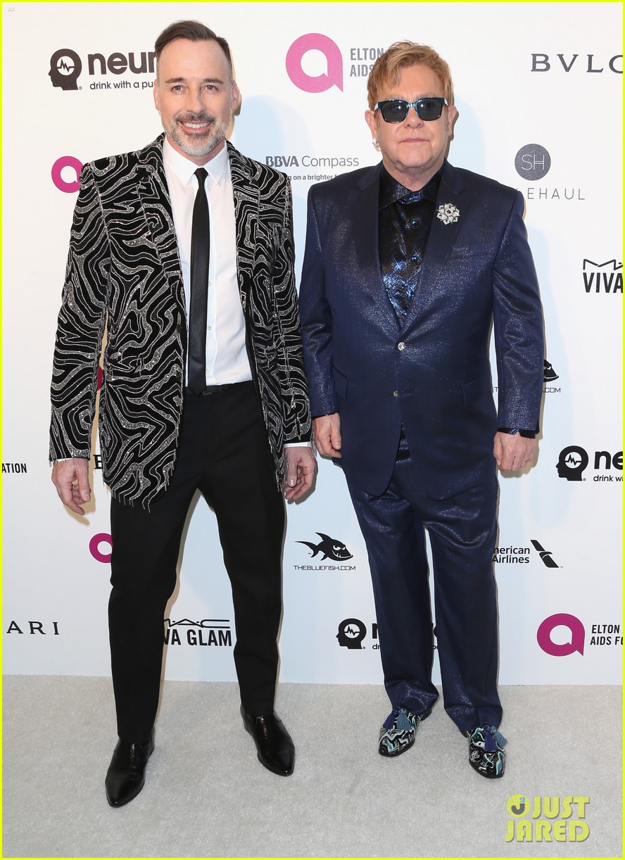 Elton John & Husband David Furnish Host Annual Oscar Viewing Party