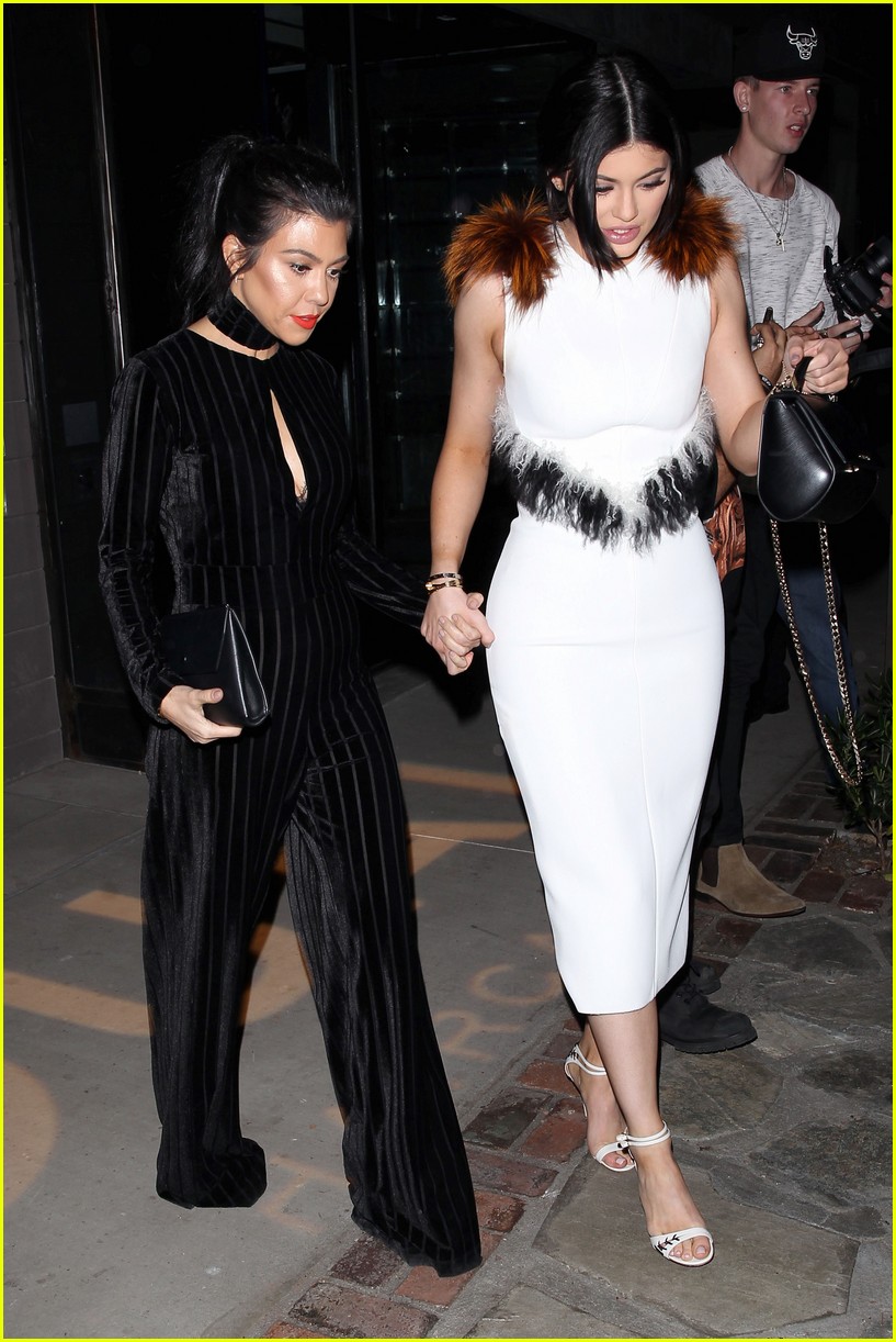 Khloe Kardashian & Kylie Jenner Attend Ouai Haircare Launch Event