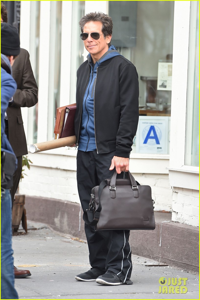 Ben Stiller & Dustin Hoffman Film 'Yeh Din Ka Kissa' in NYC Photo